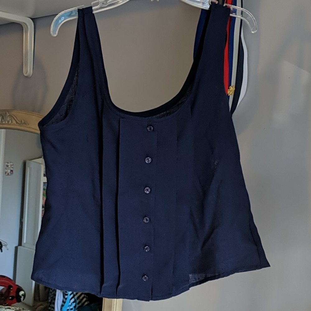 Navy tank top